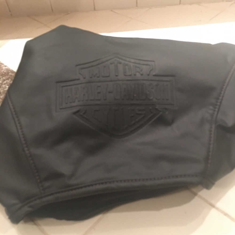 Harley Davidson leather motorcycle fairing